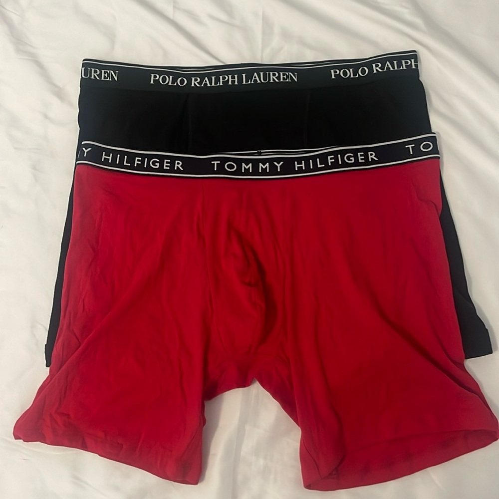 NWOT Polo Ralph Lauren and Tommy Hilfiger Boxer Briefs Size XL